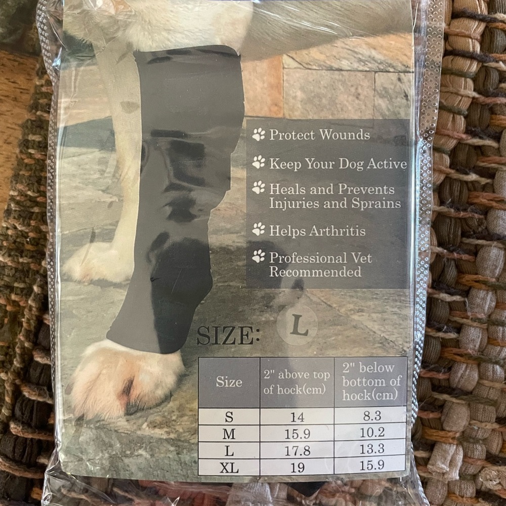 Dog front leg wrap size L